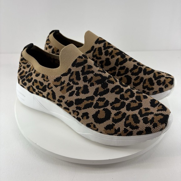 Steve Madden Shoes - Steve Madden Lillian Slip-On Sneaker Knit Women's Size 11 Leopard Print Casual